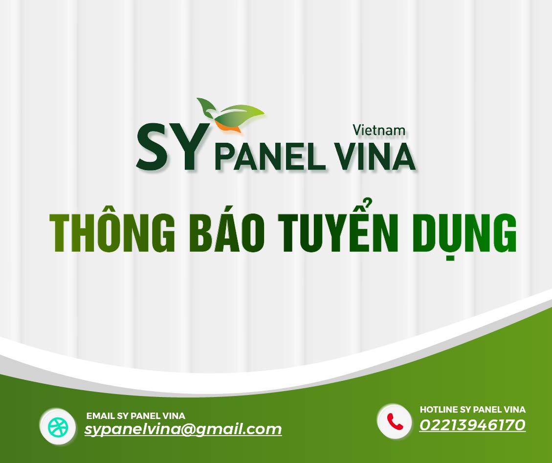 SY PANEL VINA THÔNG BÁO TUYỂN DỤNG